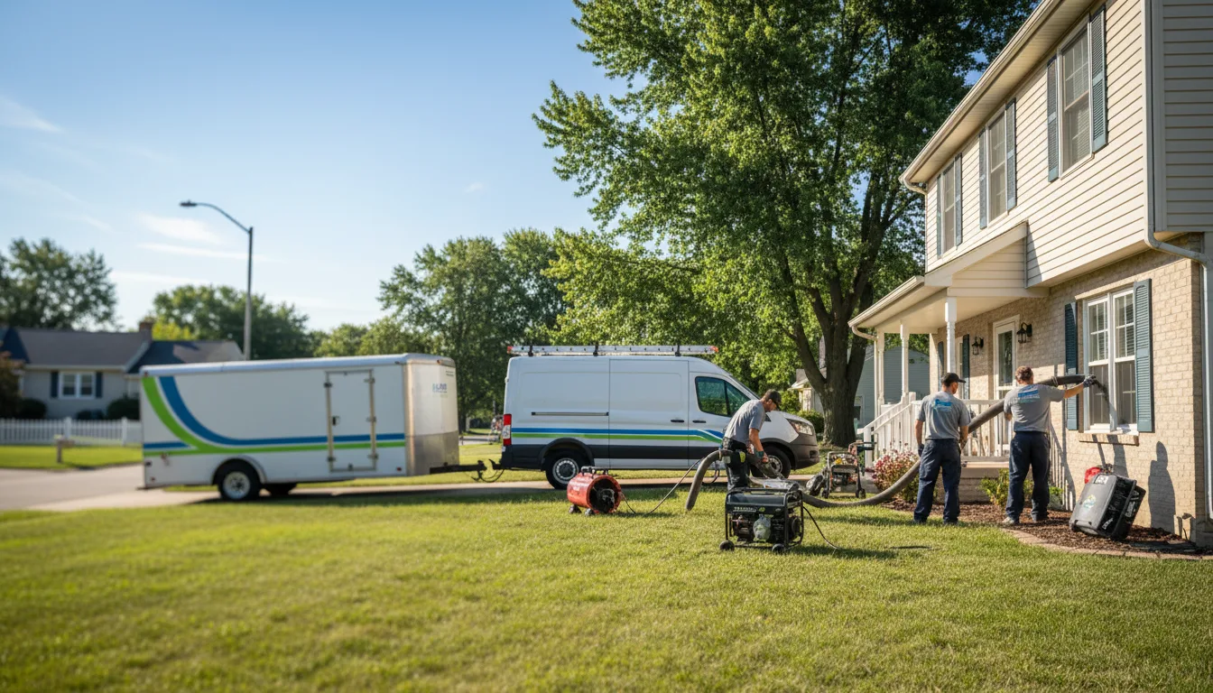 Flooded Basement Restoration And Cleanup With Repair in Jeffers, MN near me